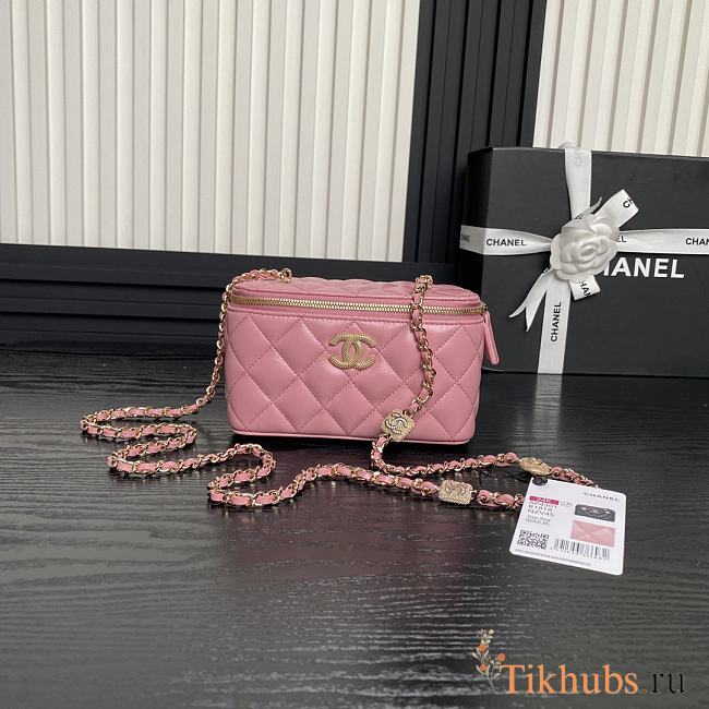 Chanel 24k Vanity Pink Lambskin 17cm - 1