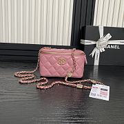 Chanel 24k Vanity Pink Lambskin 17cm - 1