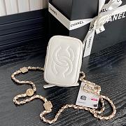 Chanel Vanity White Bag 11x8.5x7cm - 6