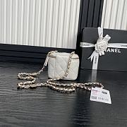 Chanel Vanity White Bag 11x8.5x7cm - 5