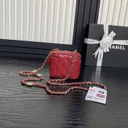 Chanel Vanity Red Bag 11x8.5x7cm - 5