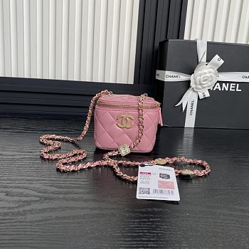 Chanel Vanity Pink Bag 11x8.5x7cm