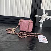 Chanel Vanity Pink Bag 11x8.5x7cm - 4