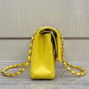 Chanel Medium Flap Bag Yellow Caviar Gold 25cm - 3