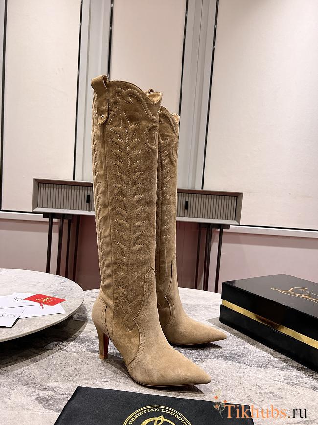 Christian Louboutin Santia Botta 85mm Boots Beige - 1