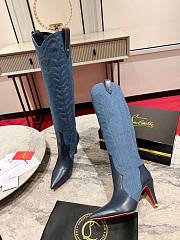 Christian Louboutin Santia Botta 85mm Boots Denim - 4