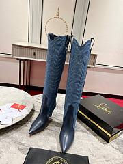 Christian Louboutin Santia Botta 85mm Boots Denim - 2