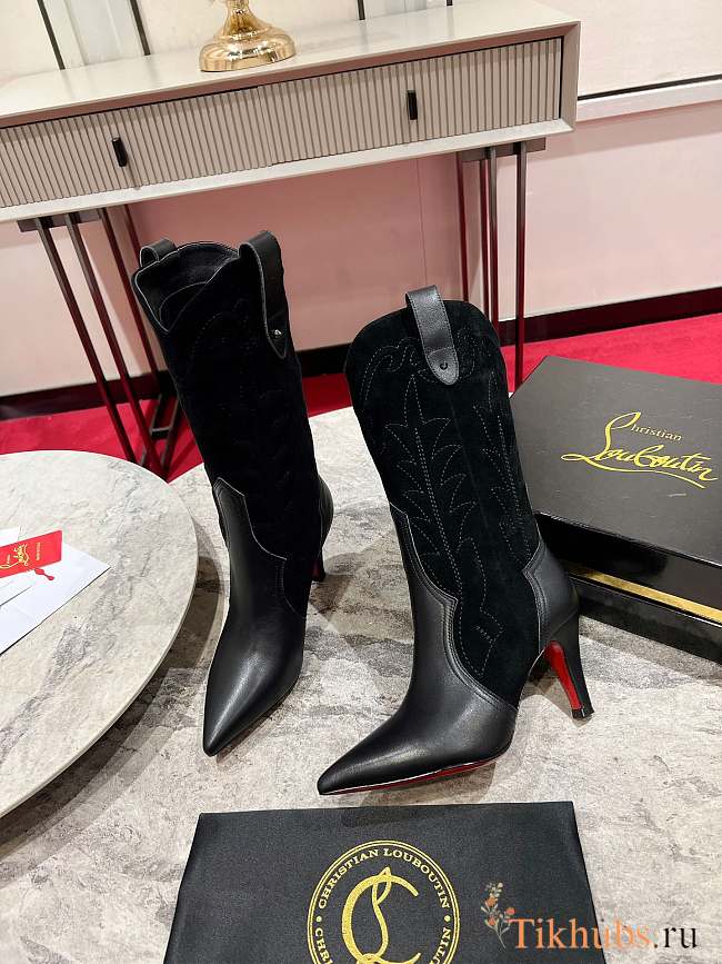 Christian Louboutin Santiabooty 85mm Low Boots Black - 1