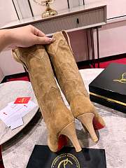 Christian Louboutin Santiabooty 85mm Low Boots Beige - 3