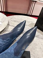 Christian Louboutin Santiabooty 85mm Low Boots Denim - 4