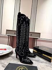 Christian Louboutin Santia Botta Strass 85mm Boots Black - 1