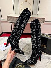 Christian Louboutin Santia Botta Strass 85mm Boots Black - 2