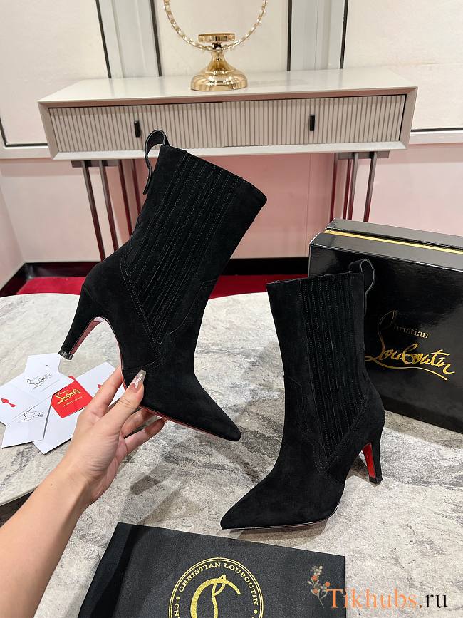 Christian Louboutin Santigag 85mm Low Boots Black - 1