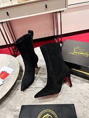 Christian Louboutin Santigag 85mm Low Boots Black - 5