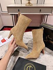 Christian Louboutin Santigag 85mm Low Boots Beige - 1