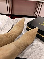 Christian Louboutin Santigag 85mm Low Boots Beige - 5