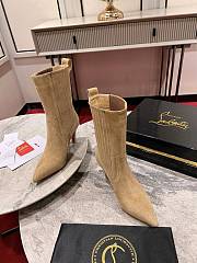 Christian Louboutin Santigag 85mm Low Boots Beige - 2