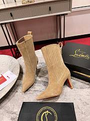 Christian Louboutin Santigag 85mm Low Boots Beige - 3