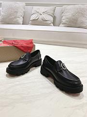 Christian Louboutin CL Moc Lug Black Loafer - 3