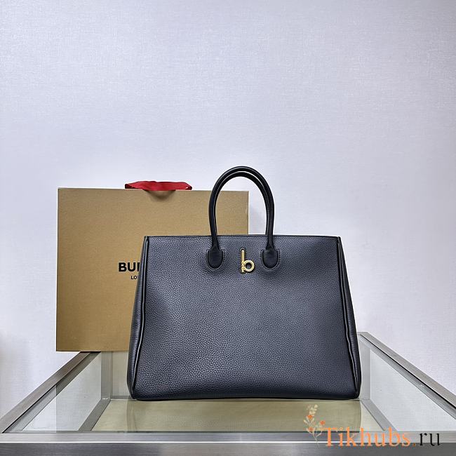 Burberry Medium Rocking Horse Tote Black 35.5x18x28cm - 1