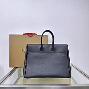 Burberry Medium Rocking Horse Tote Black 35.5x18x28cm - 2