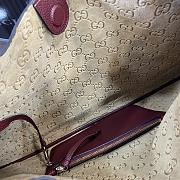 Gucci B Medium Shoulder Bag Red 49x46x4cm - 2