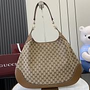 Gucci B Medium Shoulder Bag Beige Dark Brown 49x46x4cm - 3