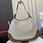 Gucci B Medium Shoulder Bag Natural Canvas 49x46x4cm - 3