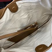 Gucci B Medium Shoulder Bag Natural Canvas 49x46x4cm - 2