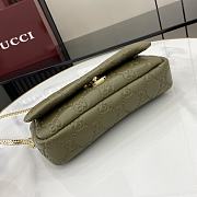 Gucci GG Milano Mini Top Handle Bag Green 21x12.5x4.5cm - 5