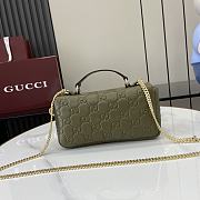 Gucci GG Milano Mini Top Handle Bag Green 21x12.5x4.5cm - 4