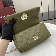 Gucci GG Milano Mini Top Handle Bag Green 21x12.5x4.5cm - 2