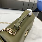 Gucci GG Milano Mini Top Handle Bag Green Leather 21x12.5x4.5cm - 3