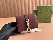 Gucci Jackie 1961 Card Case Wallet Red 11x8.5cm - 1