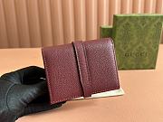 Gucci Jackie 1961 Card Case Wallet Red 11x8.5cm - 4