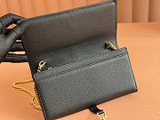 Gucci Jackie 1961 Chain Black Wallet 19x10x3cm - 3