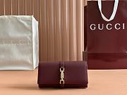 Gucci Jackie 1961 Chain Red Wallet 19x10x3cm - 1