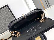 Chanel Flap bag Fleece Gold Black 23.5x16x7.5cm - 5