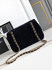 Chanel Flap bag Fleece Gold Black 23.5x16x7.5cm - 2