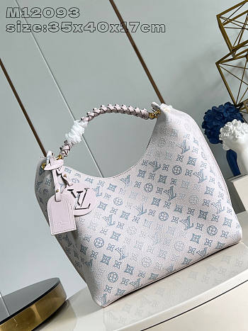 Louis Vuitton LV Carmel Mahina Bag Brume Grey 40x35x17cm