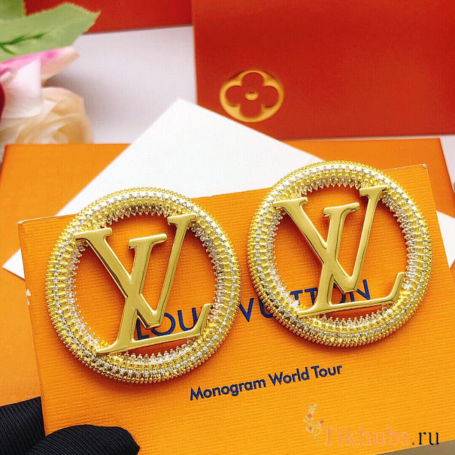 Louis Vuitton LV Sparkling Louise Earrings Gold - 1