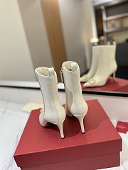 Valentino White Boots Heel 8cm - 5