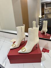 Valentino White Boots Heel 8cm - 4