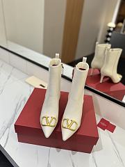 Valentino White Boots Heel 8cm - 3