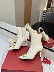 Valentino White Boots Heel 8cm - 2