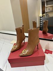 Valentino Brown Boots Heel 8cm - 3