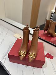 Valentino Brown Boots Heel 8cm - 2