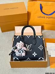 Louis Vuitton LV Onthego PM Black Beige 25cm - 1