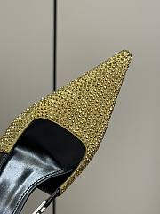 YSL Shimmer Strass Slingback Pumps 7cm - 3