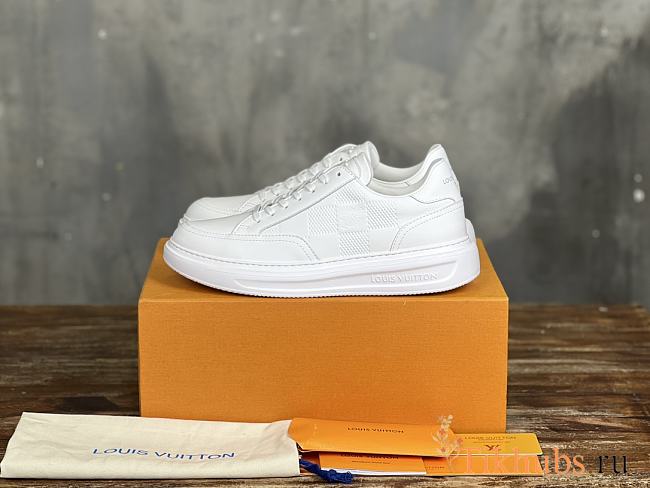 Louis Vuitton LV Beverly Hills White Sneaker - 1